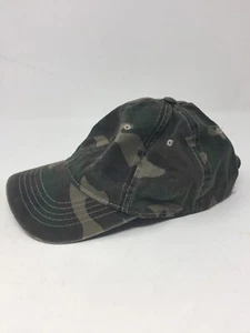 Military Green Camouflage Print Men's Hat Cap Adjustable Strap Baseball Style - Picture 1 of 6