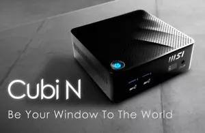 MSI Cubi N6000 Intel Pentium Silver - 8GB Ram 128GB Ssd Nvme WIFI/BLUETOOTH - Foto 1 di 3
