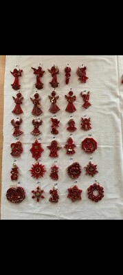 Wachs Christbaumschmuck Rotes Wachs Handarbeit - Bild 1 von 2