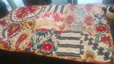 Pottery Barn Malibu Patchwork king sham multi quilted photo shoot sample - Image 1 of 3