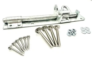 PERNO DESLIZANTE PUERTA DE JARDÍN DE 8" PADBOLTS DE ALTA RESISTENCIA CANDADO COBERTIZO BRENTON ALMOHADILLA DE BLOQUEO PERNO - Imagen 1 de 12