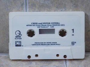 CHER & PETER CETERA - AFTER ALL (Cassette Single, 1989, Geffen) 4-27529 - Picture 1 of 2