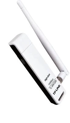 TP-LINK TL-WN722N Adattatore USB Wireless N 150Mbps High Gain - Antenna removibi - Immagine 1 di 2