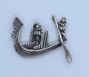 Vintage Sterling Silber 800 Gondel Charm - Bild 1 von 6