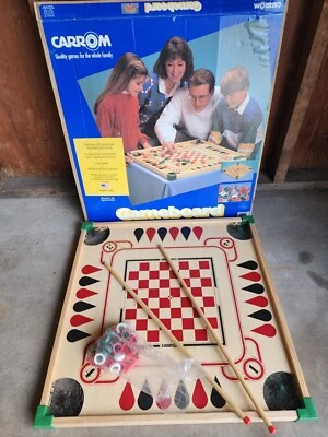 Vintage Carrom Game Board Table Model 108 w/Accessories & Instructions - Image 1 of 4