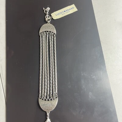 Luck Brand Silver Tone Multi Layer Link Bracket - Image 1 of 4