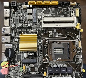 AAEON EMB-Q87A Intel Q87 LGA1150 DDR3 Mini-ITX  Motherboard + PSU + Dual NIC - Picture 1 of 5