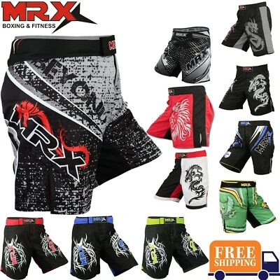 Pantalones Cortos MMA Agarre UFC Boxeo Muay Thai Hombres Jaula Lucha Calce Ajustado MRX  Foto 1 de 4