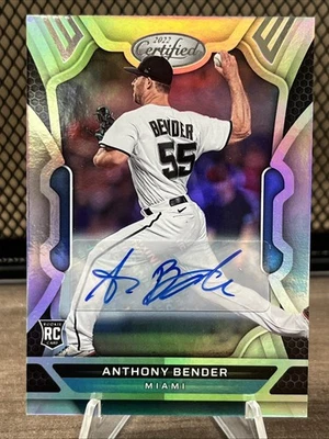 Anthony Bender 2022 Panini Chronicles Certified Baseball Rookie Auto #48 - Image 1 of 2