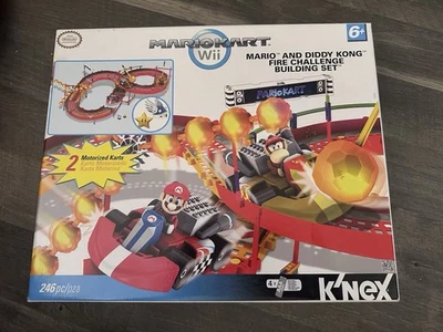 Mario Kart Wii Mario and Diddy Kong Fire Challenge Building Set KNEX - Image 1 of 4