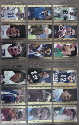 1992 Pro Line Quarterback GOLD Football Set (18) Dan Marino Joe Montana Elway - Image 1 of 2