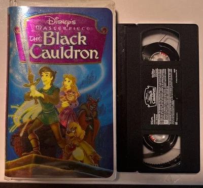 DISNEY'S MASTERPIECE THE BLACK CAULDRON (VHS, 1985) WITH CLAMSHELL CASE - Image 1 of 2