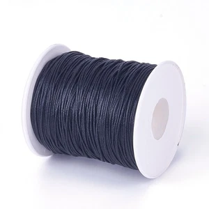 Cuerda de algodón encerado negra 5M longitud continua 1 mm de grosor - Imagen 1 de 1