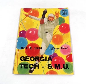 1954 Georgia Tech at SMU College Football Program 10-2-54 - Picture 1 of 2