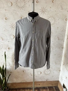 All Saints Shirt Mens Size Large Grey Check Long Sleeve Slim Fit Tanishi Shirt - Picture 1 of 7
