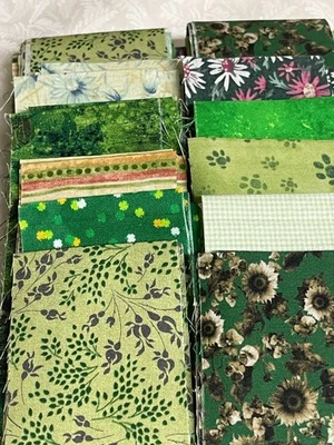 Tiras de rollo de gelatina verde sombras 40 piezas 40" x 2,5" Foto 1 de 3