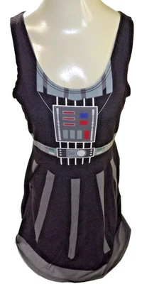 Star Wars Darth Vader A-line Tank Dress Her Universe S Robot Black/ Gray Cosplay - Image 1 of 4
