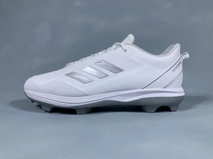 adidas Icon 7 TPU Low Molded White Baseball Cleats S23882 Men's 15 - Picture 1 of 10