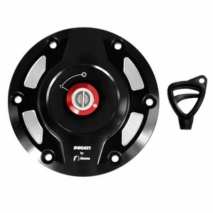 Fuel Cap by Rizoma in Black Aluminum 97780101AA for Ducati Diavel 1260 - Picture 1 of 3