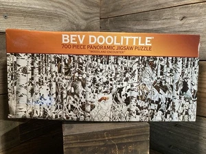 NEW SEALED Bev Doolittle Woodland Encounter 700 piece jigsaw puzzle 34”x12” - Picture 1 of 6