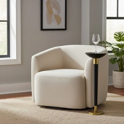Bob Cocktail Table - Mango wood and brass plated metal living room accent table - Image 1 of 3