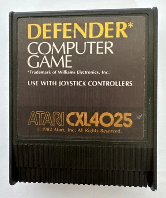 Defender Atari 400/800 Computer Game Cartridge CXL4025 Vintage 1980’s - Image 1 of 4