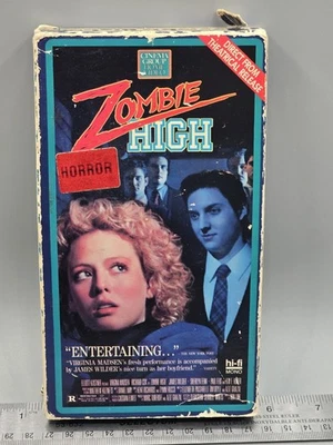 Zombie High VHS Horror Comedy Slipcase Virginia Madsen Sherilyn Fenn - Image 1 of 4