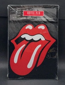 Vintage Rolling Stones Red Tongue Logo Shaped Mousepad 1997 Promo Tour NISP NEW - Picture 1 of 5