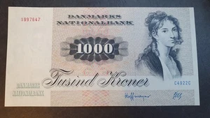 DINAMARCA 1000 coronas 1972 - 92, P-53g, UNC - Imagen 1 de 11