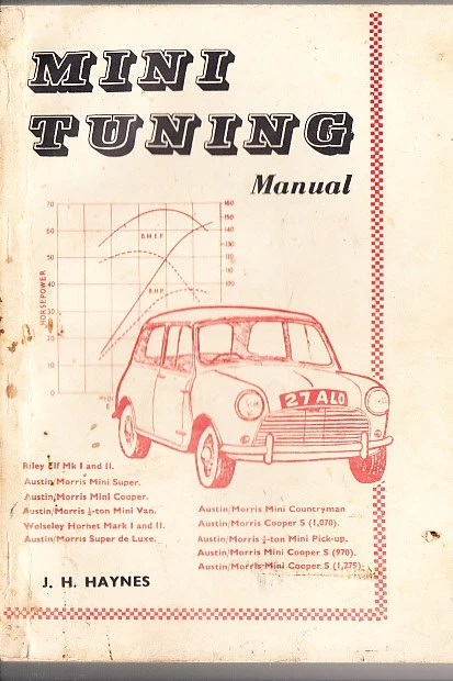 MINI MINOR  / COOPER 1959-64 TUNING MANUAL - Image 1 of 1