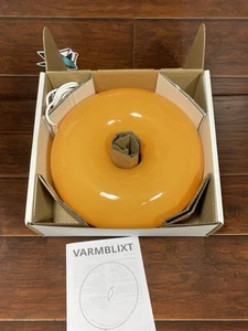 IKEA VARMBLIXT LED Table/Wall Donut Lamp Orange Glass/Round Sabine Marcelis NEW - Picture 1 of 7