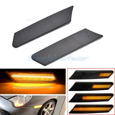 LED Dynamic Sequence Side Marker Light For Porsche Boxster 987 2005-2013 / 997 Foto 1 de 4