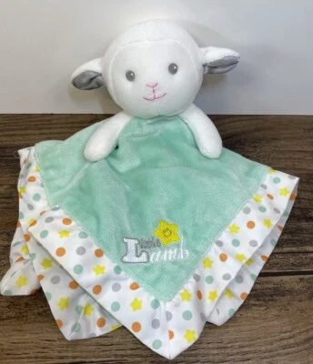 Garanimals Little Lamb Sheep Mint Green Baby 13" Security Blanket Lovey - Image 1 of 4