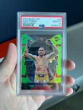 Alex Pereira Rookie Neon Green Prizm /75 - 2023 Panini Select UFC - PSA 10 GM
