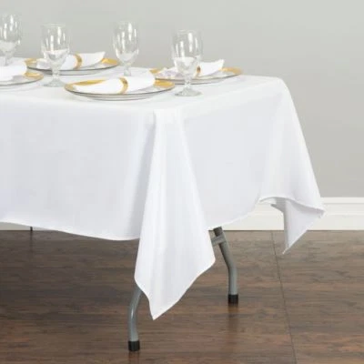 LinenTablecloth 60 x 102 in Rectangular Polyester Tablecloth Wedding Event Party - Image 1 of 4