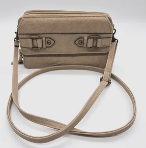 Bueno Crossbody Wallet Purse Bag Beige - Picture 1 of 13