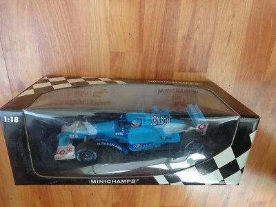 MINICHAMPS 1/18 BENETTON RENAULT SPORT B201 JENSON BUTTON 2001 F1 FORMULA 1 CAR - Image 1 of 4
