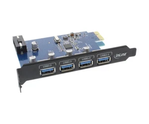 InLine® Schnittstellenkarte, 4x USB 3.0, PCIe - Bild 1 von 1