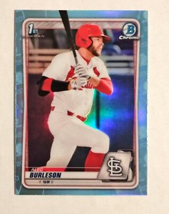Alec Burleson 2020 Bowman Draft Chrome #BD-45 1st SKY BLUE REFRACTOR RC P48