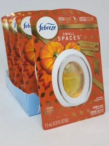 Lot of 4 Febreze Small Spaces Fresh Harvest Pumpkin Air Freshener 0.25 oz New - Picture 1 of 3