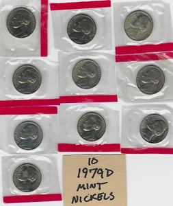 Lote de 10 níqueles D 1979 como nuevos en violonchelos originales #24 - Imagen 1 de 6