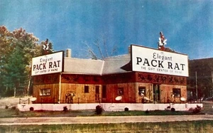 South Paris ME “Elegant Pack Rat” Gift Center Postcard Maine - Picture 1 of 2