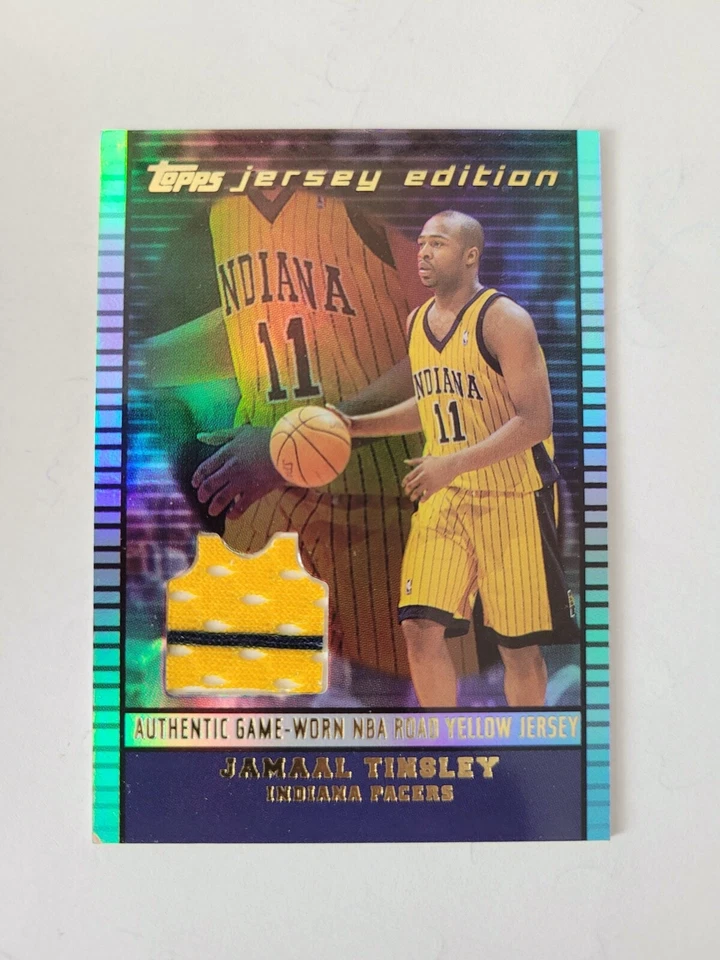 2008 TOPPS JERSEY EDITION GAME-USED MEMORABILIA JAMAAL TINSLEY JE-JT CARD - Image 1 of 2