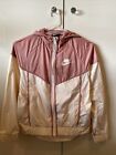 Nike Windbreaker Jacket Pink/beige Size S