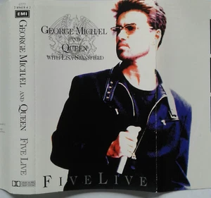 QUEEN George Michael FIVE LIVE Freddy Mercury Lisa Stansfield CASSETTE EXCELLENT - Picture 1 of 5