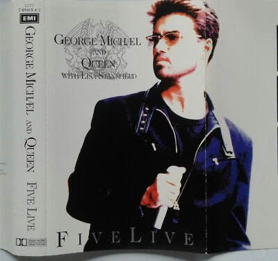 QUEEN George Michael FIVE LIVE Freddy Mercury Lisa Stansfield CASSETTE EXCELLENT - Image 1 of 4