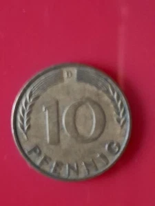 10 Pfennig 1950 German coin - Picture 1 of 2