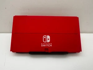 Nintendo Switch OLED Console Rear Case Replacement- Mario RED edition - Picture 1 of 2
