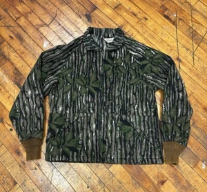 Vintage Walls Real Tree Bark Camo Fleece Jacket M/L - Picture 1 of 11