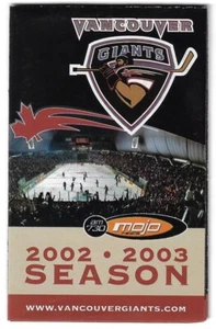 2002-03 Vancouver Giants WHL Hockey Spielplan!!! Viele Sponsoren - Bild 1 von 1